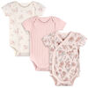 Just Born - 3 Pack Kimono Bodysuits - Pink