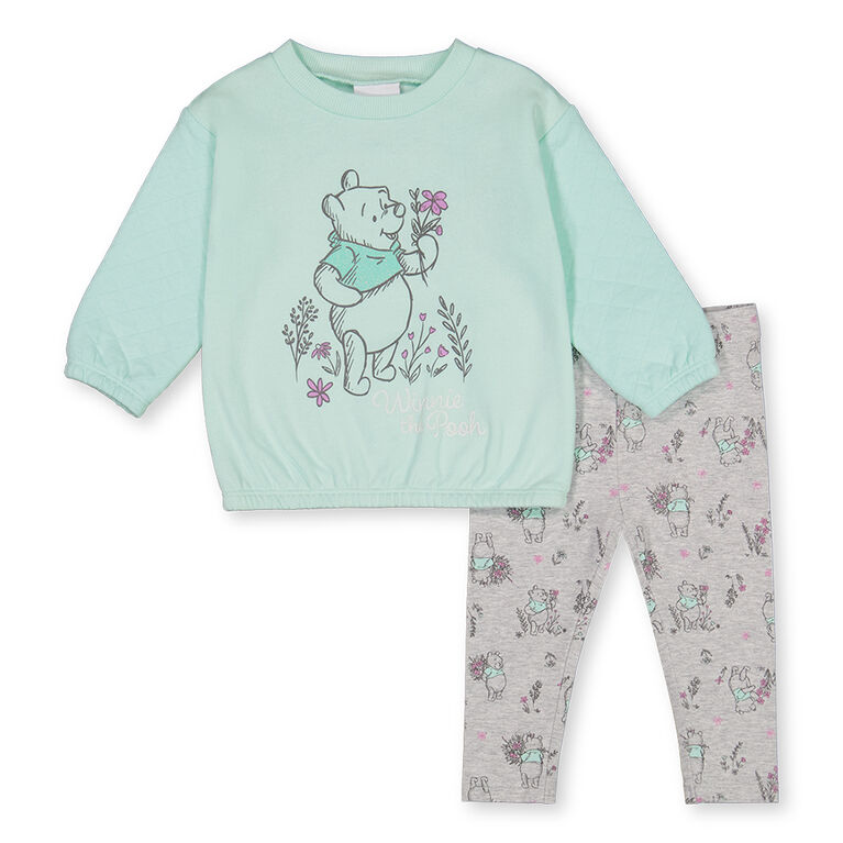 Winnie L'Ourson ens.2mcx Pantalon Legging Vert 9M