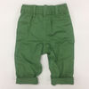Coyote and Co. Cactus Green Pull on Cotton Twill Pant - size 9-12 months