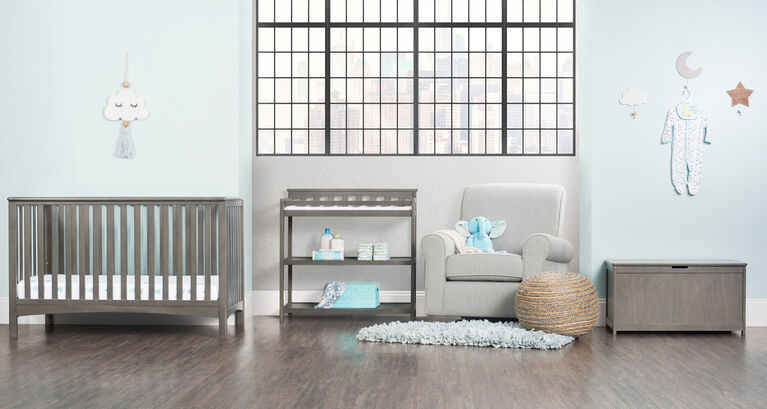 Forever Eclectic by Child Craft London 4-in-1 Convertible Crib, Dapper Gray