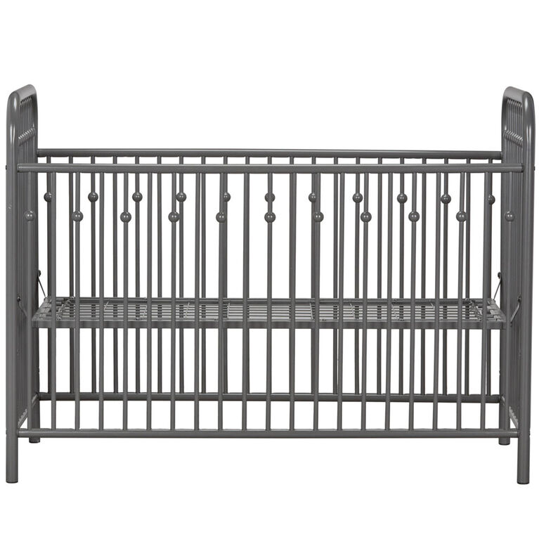 Monarch Hill Ivy Metal Crib, Gray