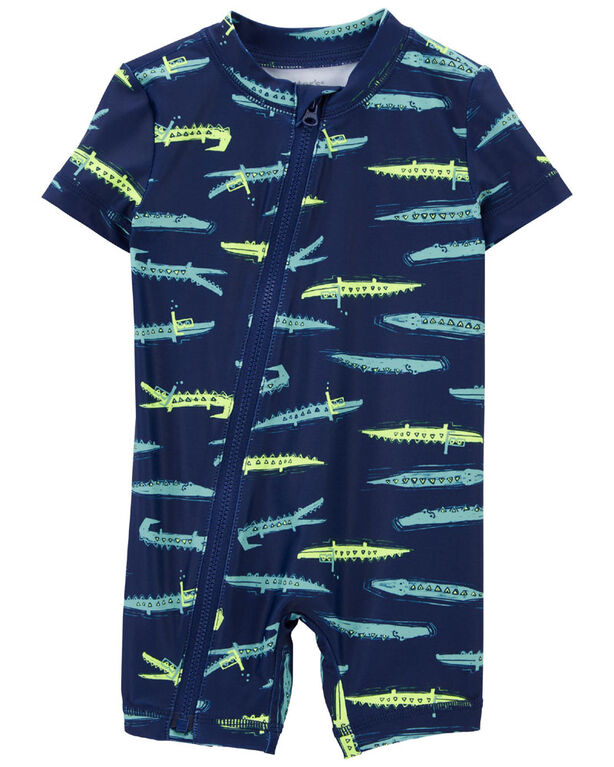 Carter's Alligator 1-Piece Rashguard Swimsuit