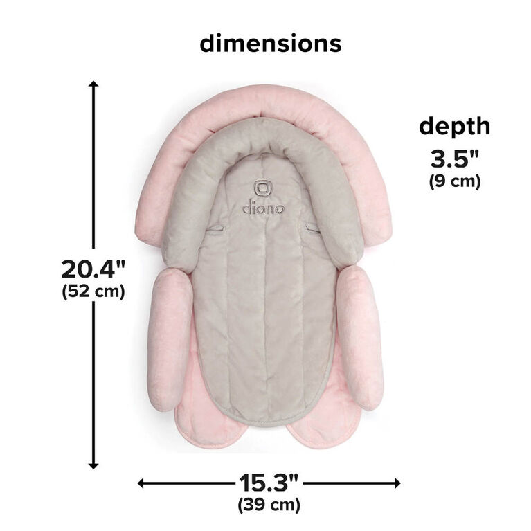 Diono 2-in-1 Head Support - Cuddle Soft - Pink