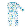 Baby Mode Interlock Coverall:Blue Dino