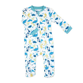 Baby Mode Combinaison Interlock : bleu dino