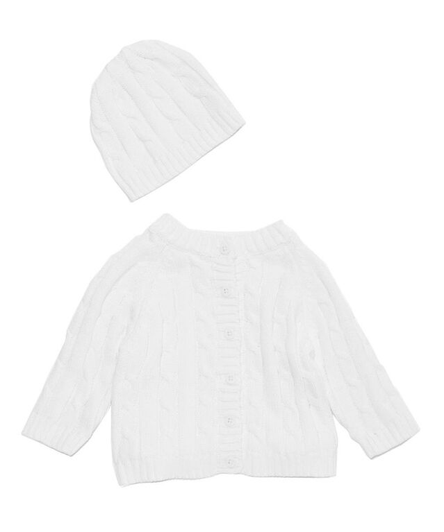 Baby Mode Signature Two Piece Cardigan and Hat Set