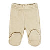 Naturelle 2 Piece Footed Pant Set: Beige