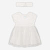 Rococo 2 Piece Tutu Dress with Headband Set White 2-3
