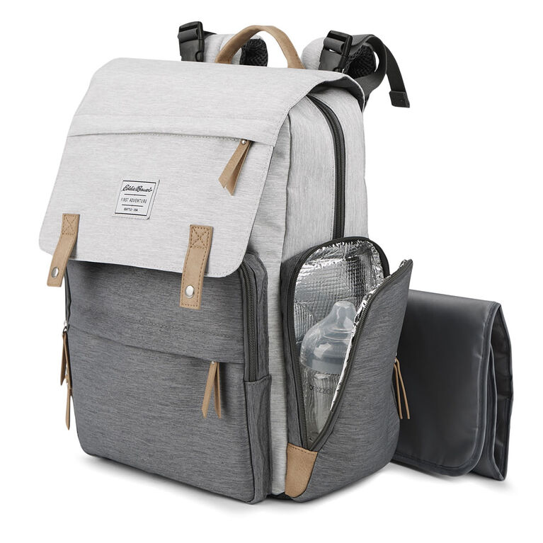 Eddie Bauer Places and Spaces Cascade Backpack Diaper Bag - Grey | Babies R  Us Canada