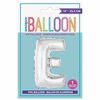 14" Silver Letter Balloons - E