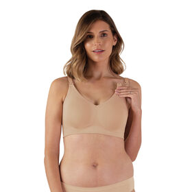 Body Silk Seamless Nursing Bra - Sustainable, Butterscotch, Large