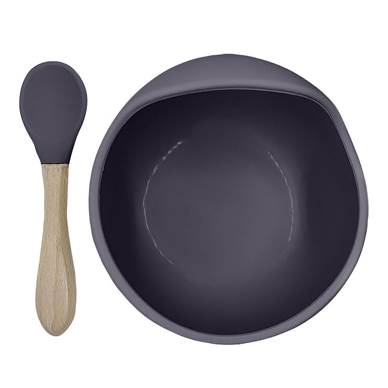 Siliscoop Bowl and Spoon - Sparrow