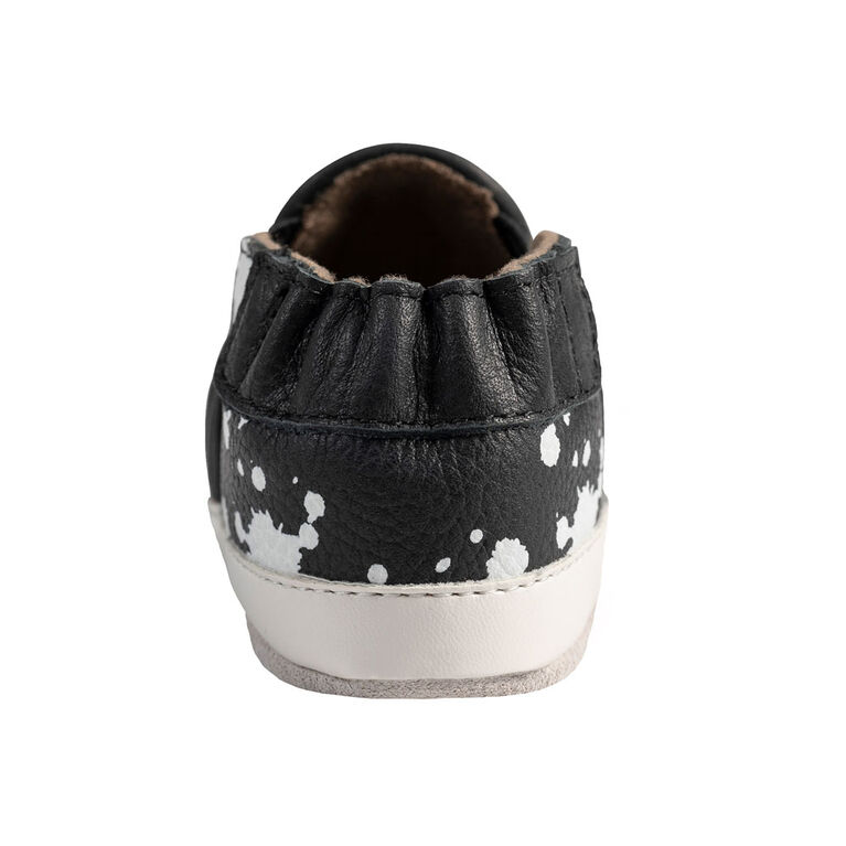 Robeez - Semelles souples Noir & Blanc Leather18-24M