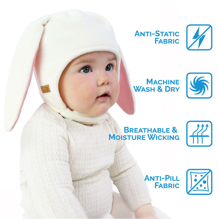 Chapeaux Animaux en Polaire pour Enfants | Lapin Crème Chapeaux Animaux en Polaire pour Enfants | Lapin Crème