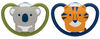 NUK Space Orthodontic Pacifiers, 6-18 Months, 2-Pack - Assortment May Vary