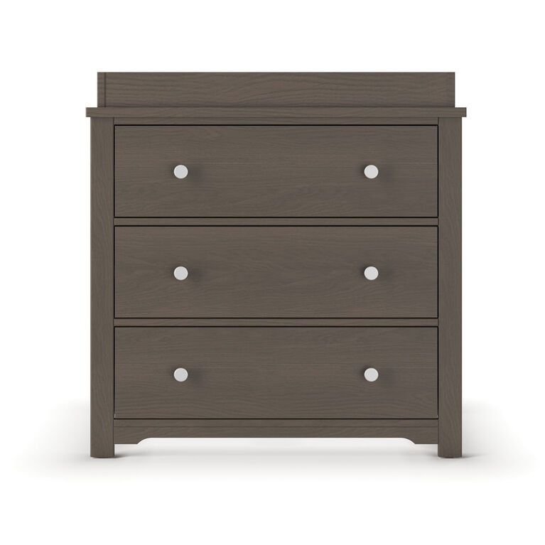 Forever Eclectic by Child Craft Wilmington 3-Drawer Dresser with Dressing Kit, Dapper Gray