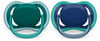 Avent Ultra Air Pacifier  6-18m opal /blue 2pk