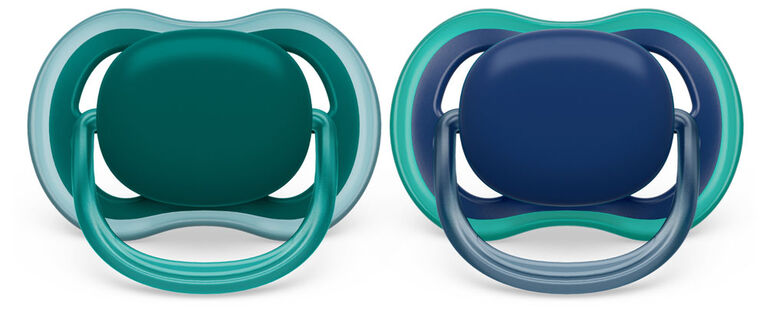 Avent Ultra Air Pacifier  6-18m opal /blue 2pk