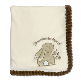 Koala Baby - Ribbed Blanket Bunny - Taupe