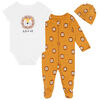 Pl Baby-Baby 3 Piece Set Sleeper Knit Gold Newborn