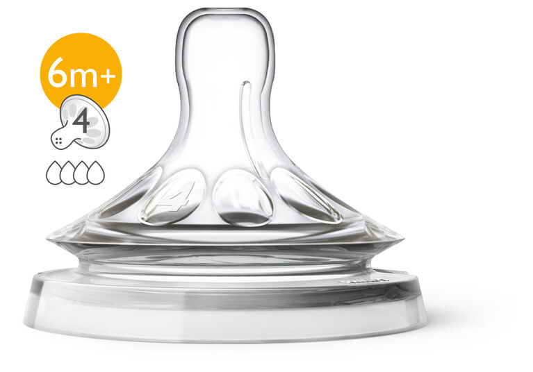 Buy Philips Avent Natural Baby Bottle Nipple Flow 2 1m+ x2 · USA