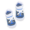 So Cute by Baby Mode 3 Pairs Crew Sock: Blue Sneakers