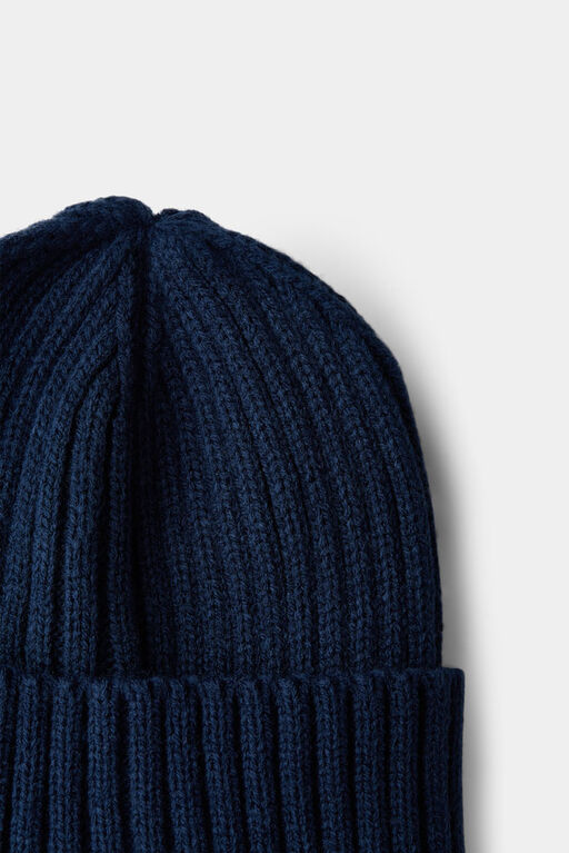 RISE Little Earthling Beanie Hat Dark Blue