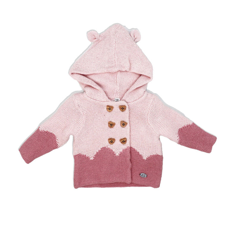 Rock un Bye Bébé 2-Piece tricoté ensemble rose 3-6m