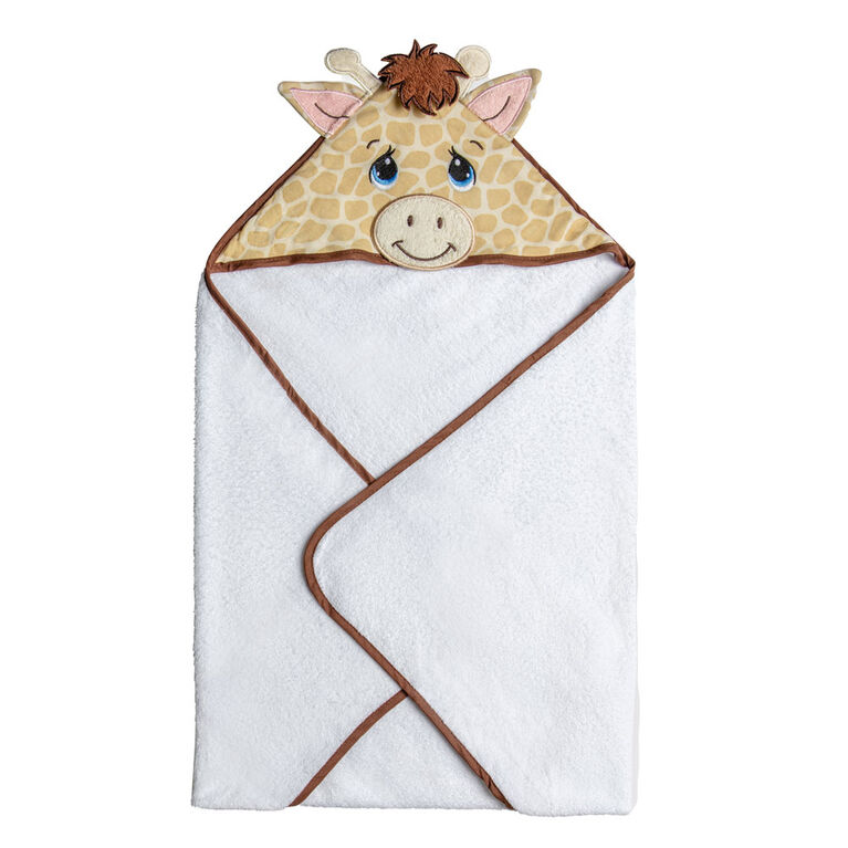 Precious Moments Brown Giraffe Hooded Towel