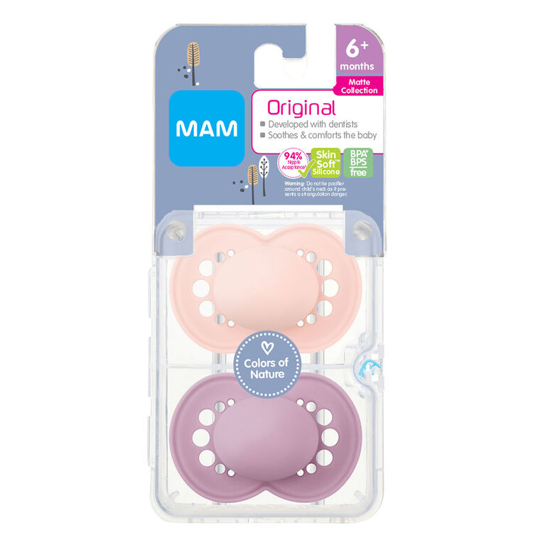 MAM Matte Pacifier 6+ Mo  2Pk