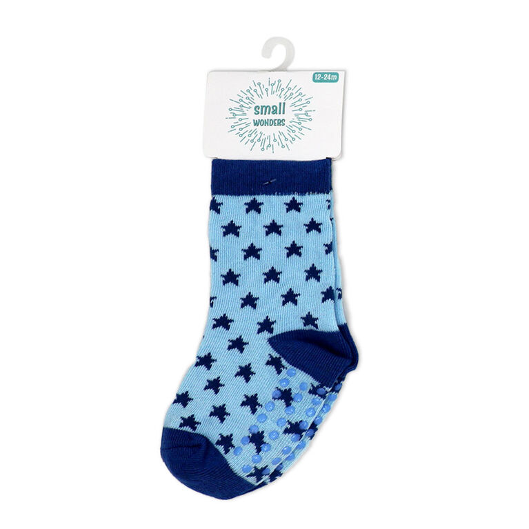 Small Wonder - Infant Sock, Blue Star 12-24M
