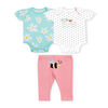 Koala Baby Ensemble trois pièces Turn Me Around couleur Pivoine