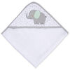Koala Baby - 2-Pack Baby Hooded Towel & Washcloth Set - White & Grey Elephant