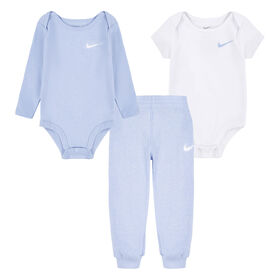 Nike Essentials 3 Piece Pants Set - Cobalt Bliss Heather - 6 Months