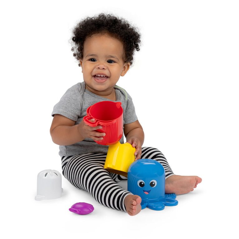 Baby Einstein - Cubes sensoriels à empiler Ocean Explorers Opus's Stack et Stream