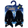 NightBuddies Light-Up Eyes Slippers Plush Orca Black