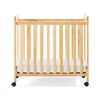Foundations Safetycraft Fixed-Side Clearview Crib, Natural