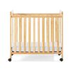 Lit de bébé Clearview SafetycraftMD de Foundations à côtés fixes, bois naturel.