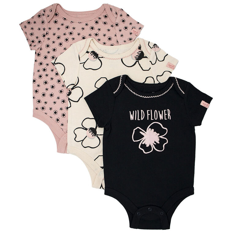 Mini Heroes 3pk Infant Body Suit Multi Colors 3m Babies R Us