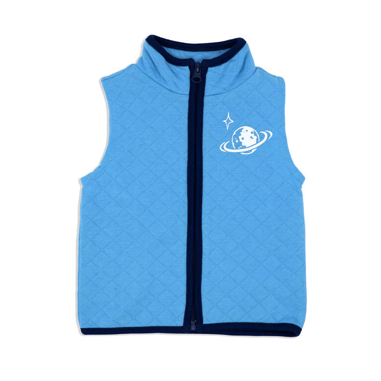 Baby Mode 3 Piece Vest Set: Navy Galaxy