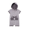 Snugabye Unisex Hooded French Terry Romper -Grey Mix Bear 18 Months