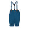 Little Gent Ensemble porte-jarretelles et nœud papillon : bleu 3-6 mois