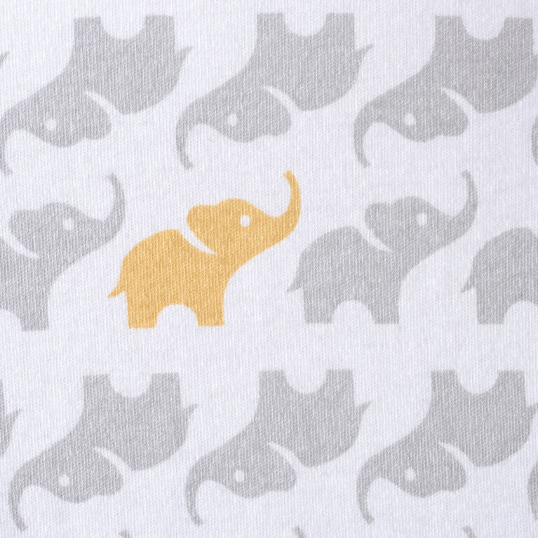HALO SleepSack Wearable Blanket - Cotton - Gray Elephant Large 12-18 Months