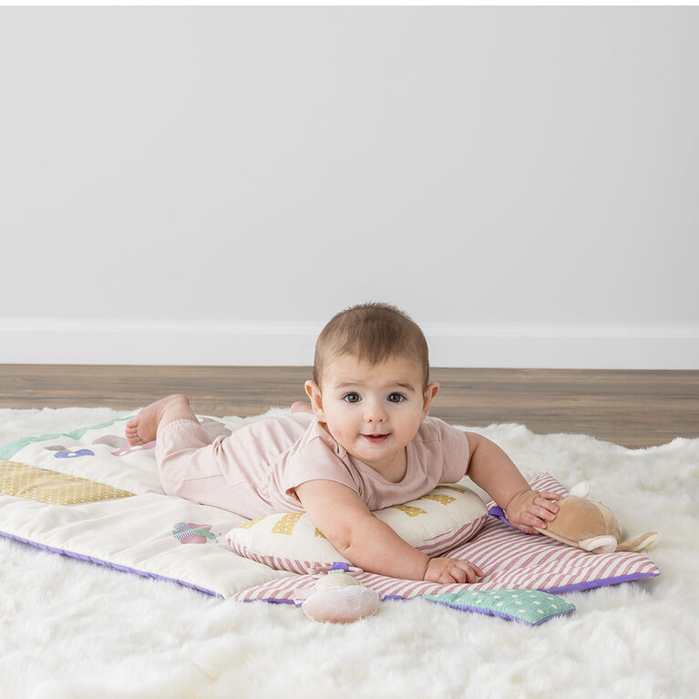 Ritzy Tummy Time Mat Pastel