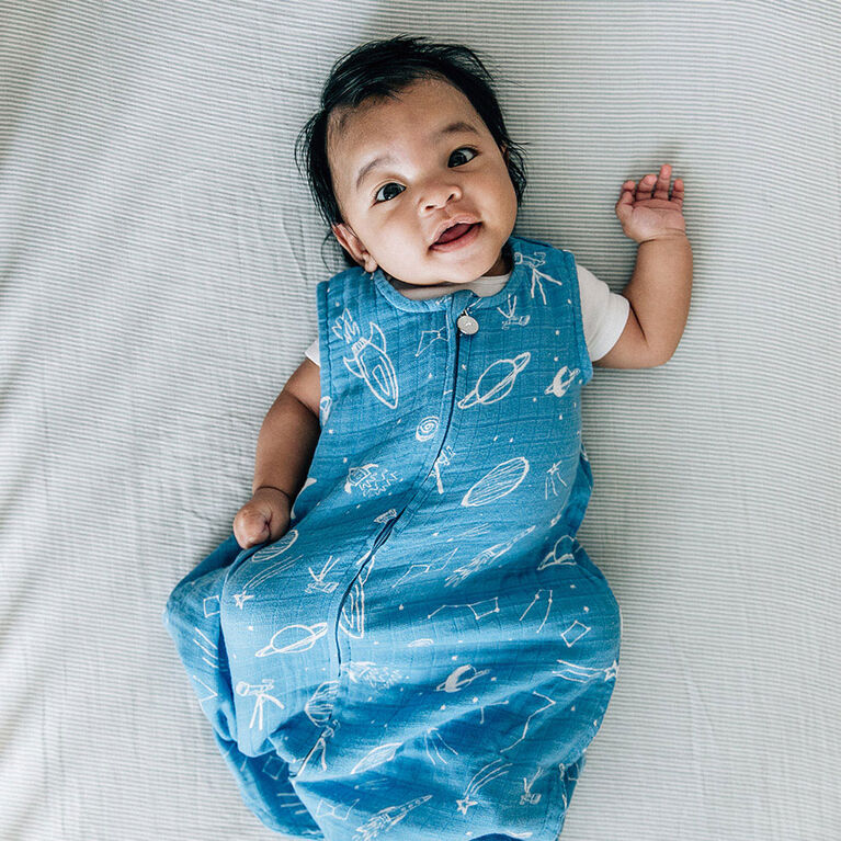 Red Rover - Cotton Muslin Sleep Bag Small - Star Gaze