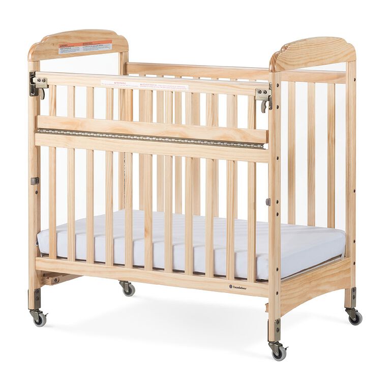 Foundations Next Gen Serenity SafeReach Compact Clearview Crib, Natural