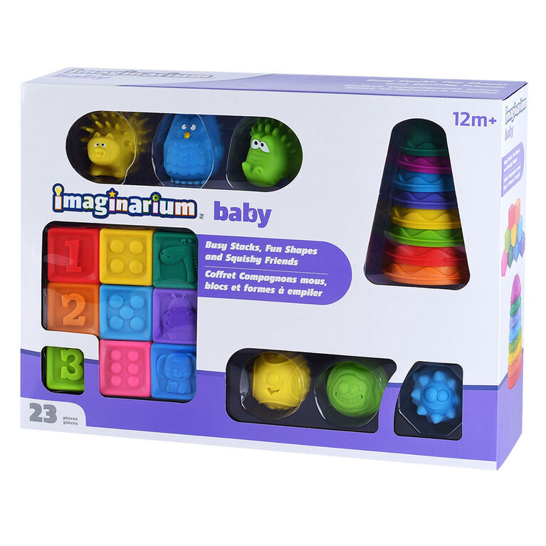 Imaginarium Baby - Coffret Compagnons mous, Blocs et Formes à empiler