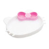 Plat à poignée en silicone Bumkins, sans BPA - Hello Kitty