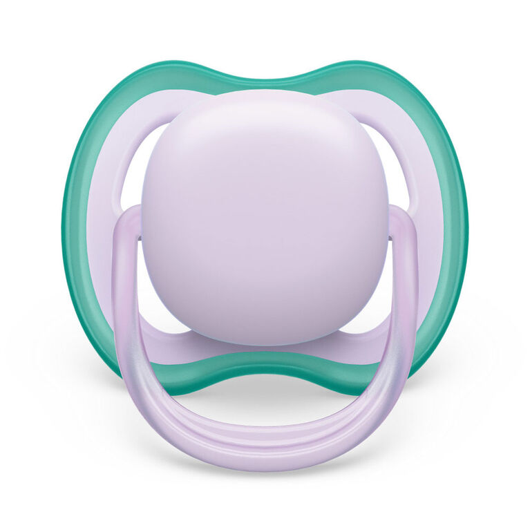 Avent Ultra Air Pacifier 0-6m lilac/ green 2pk