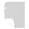 Kushies Portable Changing Pad Liner Flannel Grey Chevron